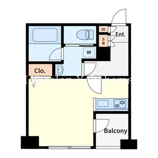 サングレイス関内【9階】の間取り
