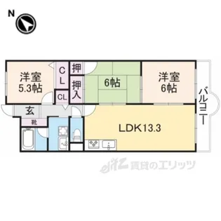 タワー・ア・ラ・モード【2階】の間取り