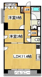 パークアクシス西船橋本郷町【5階】の間取り