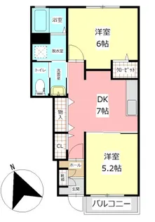 P’CASTELLO【1階】の間取り