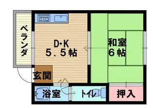 第一都マンション【2階】の間取り