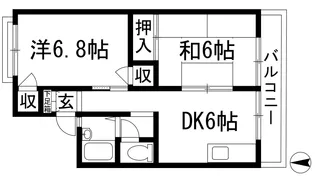 メゾンドソレイユ【2階】の間取り