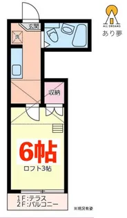 レオパレス21三ツ沢上町 第2【2階】の間取り