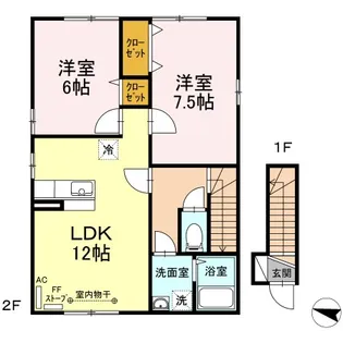 スターハイツさくらII【2階】の間取り