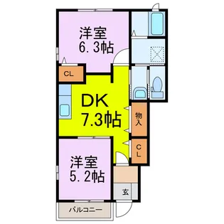 ハーモニー【1階】の間取り