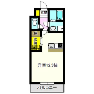 マンション上中居【1階】の間取り