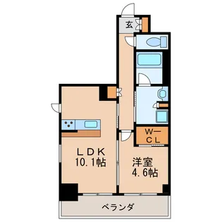 プレサンス ロジェ 丸の内 CENTRAL CASA【11階】の間取り