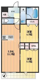 グランベルデ【3階】の間取り