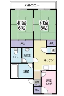 カーサ・ドレミ【1階】の間取り