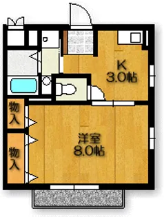アイリス内山【2階】の間取り