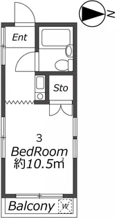 ユンハイツ【3階】の間取り