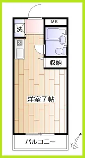 フレール南林間【1階】の間取り