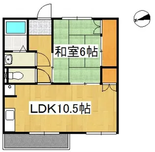 レジデンス北浜【1階】の間取り