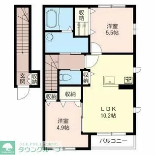 リラフォート【2階】の間取り