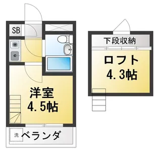 ドルフィン南馬込【3階】の間取り