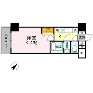 JP noie 早稲田【4階】の間取り