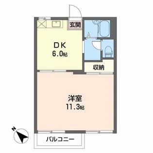 ハイツサンシャインN【2階】の間取り