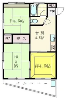 ハイム田代【2階】の間取り