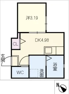 シェラトン桜【1階】の間取り