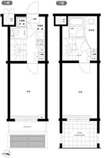 ルーブル早稲田六番館【1階】の間取り
