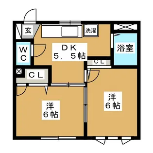 ハイム田園調布【1階】の間取り