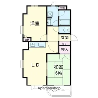 ライオンズマンション錦町【4階】の間取り