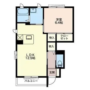 コーポソレイユVI【1階】の間取り