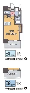 ラグゼ江戸堀【6階】の間取り