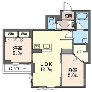 カーサ リリオ【3階】の間取り