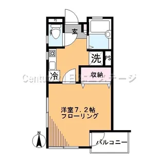 モワソン【1階】の間取り