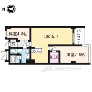 イヌイ星の子ハイツ【3階】の間取り