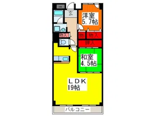パークサイド北澤【2階】の間取り