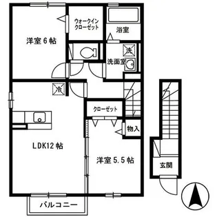 メゾン・クレシア C【2階】の間取り