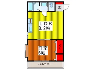 エクサル【1階】の間取り
