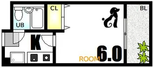 アメニティ住吉【2階】の間取り