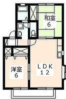 ヴィラサザンクロスG【2階】の間取り