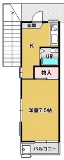コーポ前地【1階】の間取り