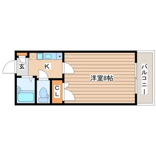 シャルム長町南【4階】の間取り