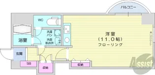 ビッグバーンズマンションN11【4階】の間取り