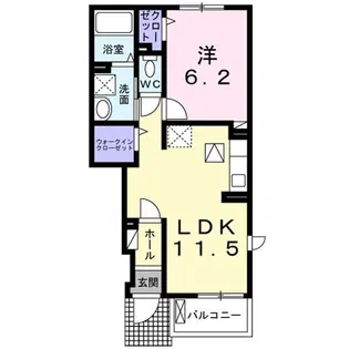 エアリーテラス キャロットIII【1階】の間取り