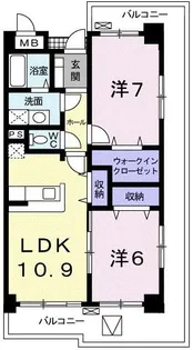 ベルフィオーレ【5階】の間取り