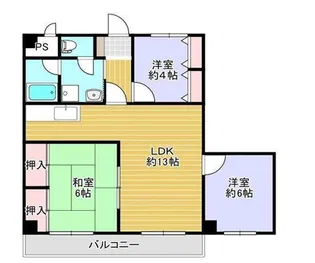 ロイヤルヒルズ【5階】の間取り