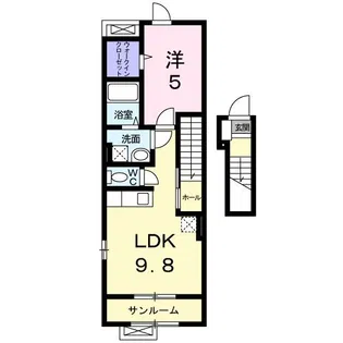 ダッド ビーンズ【2階】の間取り