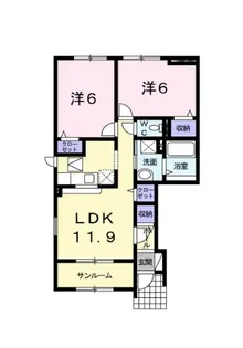 アルモニー・グレイスI【1階】の間取り