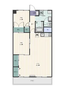 一徳ハイツ Part 2-217【2階】の間取り