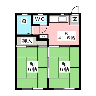 サンシャインヴィラII【2階】の間取り