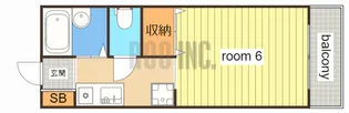 エフメゾン新在家【2階】の間取り