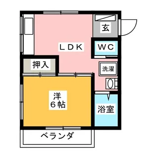 クローバーハイム【2階】の間取り