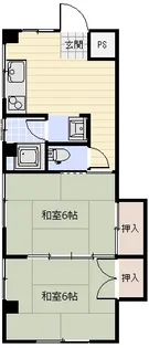 林マンション【1階】の間取り