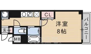 メゾン・ド・ヴィレ 茨木【5階】の間取り